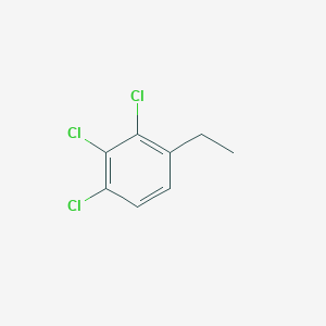 molecular formula C8H7Cl3 B14545483 Benzene, 1,2,3-trichloro-4-ethyl CAS No. 61911-55-5