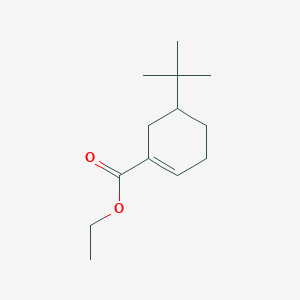 molecular formula C13H22O2 B14545490 Ethyl 5-tert-butylcyclohex-1-ene-1-carboxylate CAS No. 62222-98-4