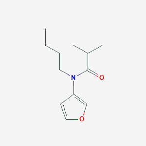 molecular formula C12H19NO2 B14545508 N-Butyl-N-(furan-3-YL)-2-methylpropanamide CAS No. 62187-67-1