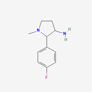 2-(4-Fluorophenyl)-1-methylpyrrolidin-3-amine