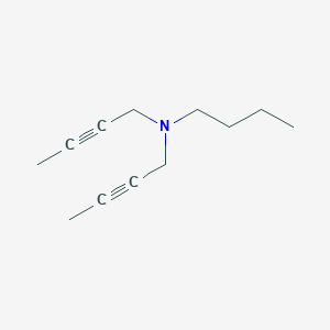 molecular formula C12H19N B14545510 N-butyl-N,N-di(2-butynyl)amine CAS No. 6323-77-9