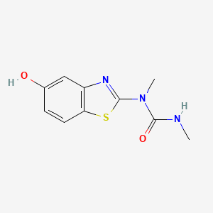 molecular formula C10H11N3O2S B14545520 N-(5-Hydroxy-1,3-benzothiazol-2-yl)-N,N'-dimethylurea CAS No. 61864-77-5