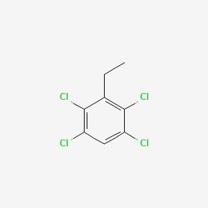 molecular formula C8H6Cl4 B14545523 Benzene, 1,2,4,5-tetrachloro-3-ethyl CAS No. 61911-56-6