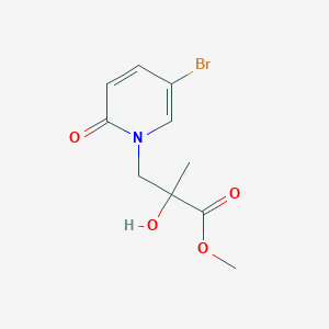 Methyl 3-(5-bromo-2-oxo-1,2-dihydropyridin-1-yl)-2-hydroxy-2-methylpropanoate
