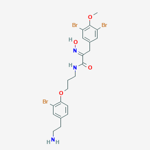 molecular formula C21H24Br3N3O4 B145456 14-Debromoprearaplysillin I CAS No. 136685-30-8