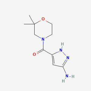5-(2,2-dimethylmorpholine-4-carbonyl)-1H-pyrazol-3-amine