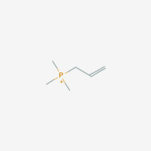 molecular formula C6H14P+ B14545662 Trimethyl(prop-2-en-1-yl)phosphanium CAS No. 62170-29-0