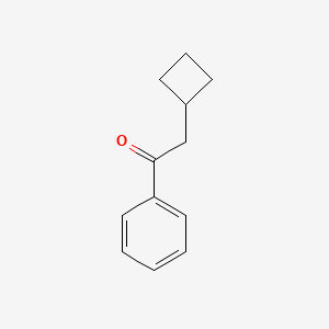 molecular formula C12H14O B1454567 2-Cyclobutyl-1-phenylethan-1-one CAS No. 140451-91-8