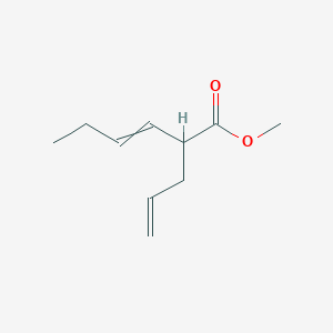 molecular formula C10H16O2 B14545717 Methyl 2-(prop-2-en-1-yl)hex-3-enoate CAS No. 62243-61-2