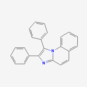 molecular formula C23H16N2 B14545758 1,2-Diphenylimidazo[1,2-A]quinoline CAS No. 61760-53-0