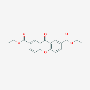 molecular formula C19H16O6 B14545848 Diethyl 9-oxo-9H-xanthene-2,7-dicarboxylate CAS No. 62032-21-7