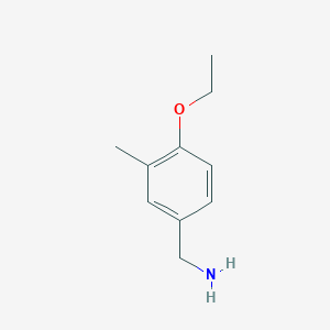 molecular formula C10H15NO B1454585 (4-Ethoxy-3-methylphenyl)methanamine CAS No. 1184137-77-6