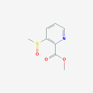 molecular formula C8H9NO3S B14545870 Methyl 3-(methanesulfinyl)pyridine-2-carboxylate CAS No. 61830-35-1