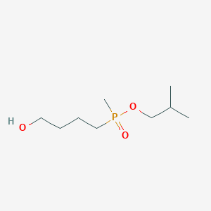 molecular formula C9H21O3P B14545877 2-Methylpropyl (4-hydroxybutyl)methylphosphinate CAS No. 61977-30-8