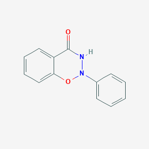 molecular formula C13H10N2O2 B14545895 2-Phenyl-2,3-dihydro-4H-1,2,3-benzoxadiazin-4-one CAS No. 62142-45-4