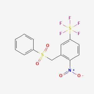 1-Nitro-2-benzenesulfoxylmethyl-4-(pentafluorosulfanyl)benzene