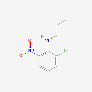 molecular formula C9H11ClN2O2 B1454598 2-chloro-6-nitro-N-propylaniline CAS No. 1072928-95-0