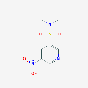 molecular formula C7H9N3O4S B14546024 N,N-Dimethyl-5-nitropyridine-3-sulfonamide CAS No. 62009-16-9