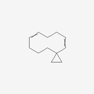 molecular formula C12H18 B14546068 Spiro[2.9]dodeca-7,11-diene CAS No. 62108-42-3