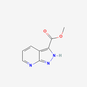 molecular formula C8H7N3O2 B1454607 methyl 2H-pyrazolo[3,4-b]pyridine-3-carboxylate CAS No. 916325-83-2