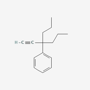 molecular formula C15H20 B14546079 (4-Ethynylheptan-4-yl)benzene CAS No. 62283-69-6