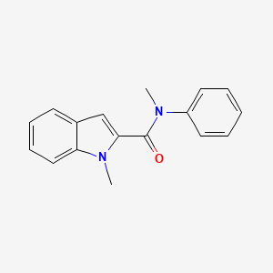 molecular formula C17H16N2O B14546083 N,1-dimethyl-N-phenylindole-2-carboxamide CAS No. 62048-33-3