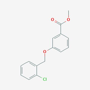 molecular formula C15H13ClO3 B1454609 Methyl 3-[(2-chlorobenzyl)oxy]benzoate CAS No. 1286898-52-9