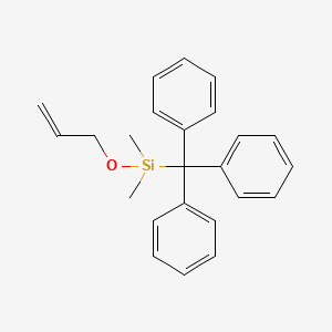 molecular formula C24H26OSi B14546118 Dimethyl[(prop-2-en-1-yl)oxy](triphenylmethyl)silane CAS No. 62092-99-3