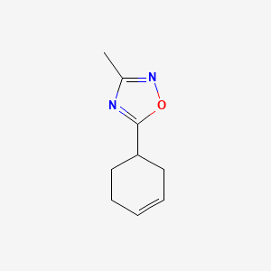 molecular formula C9H12N2O B1454614 5-Cyclohex-3-en-1-yl-3-methyl-1,2,4-oxadiazole CAS No. 1283107-99-2