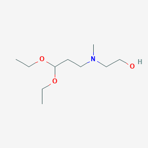 molecular formula C10H23NO3 B14546148 Ethanol, 2-[(3,3-diethoxypropyl)methylamino]- CAS No. 61710-05-2