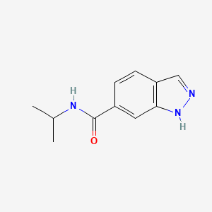 molecular formula C11H13N3O B1454616 N-(propan-2-yl)-1H-indazole-6-carboxamide CAS No. 1031962-45-4