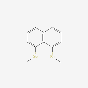 molecular formula C12H12Se2 B14546183 Naphthalene, 1,8-bis(methylseleno)- CAS No. 61960-88-1