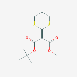 molecular formula C13H20O4S2 B14546208 tert-Butyl ethyl (1,3-dithian-2-ylidene)propanedioate CAS No. 62280-78-8