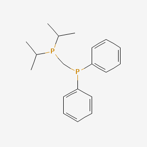 molecular formula C19H26P2 B14546243 Phosphine, [[bis(1-methylethyl)phosphino]methyl]diphenyl- CAS No. 62263-67-6