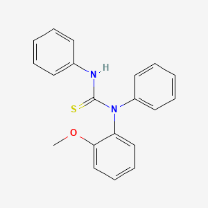 molecular formula C20H18N2OS B14546253 N-(2-Methoxyphenyl)-N,N'-diphenylthiourea CAS No. 61793-18-8