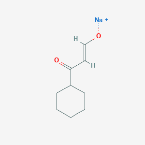 molecular formula C9H13NaO2 B1454626 Sodium 3-cyclohexyl-3-oxoprop-1-en-1-olate CAS No. 1344821-52-8