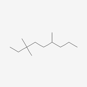 molecular formula C12H26 B14546265 3,3,6-Trimethylnonane CAS No. 62184-20-7