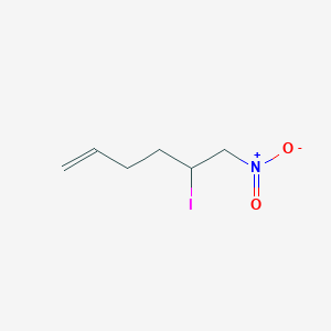 molecular formula C6H10INO2 B14546282 5-Iodo-6-nitrohex-1-ene CAS No. 61846-88-6