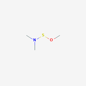 molecular formula C3H9NOS B14546311 Amidosulfoxylic acid, dimethyl-, methyl ester CAS No. 62161-73-3