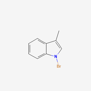 molecular formula C9H8BrN B14546322 1-Bromo-3-methyl-1H-indole CAS No. 62070-53-5