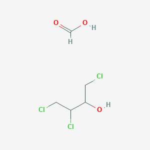 molecular formula C5H9Cl3O3 B14546339 Formic acid;1,3,4-trichlorobutan-2-ol CAS No. 61810-59-1