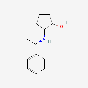 molecular formula C13H19NO B1454638 2-(((S)-1-Phenylethyl)amino)cyclopentanol CAS No. 537688-49-6