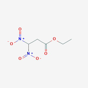 molecular formula C5H8N2O6 B14546405 Ethyl 3,3-dinitropropanoate CAS No. 62115-97-3