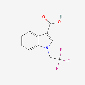 molecular formula C11H8F3NO2 B1454641 1-(2,2,2-trifluoroethyl)-1H-indole-3-carboxylic acid CAS No. 1411719-35-1