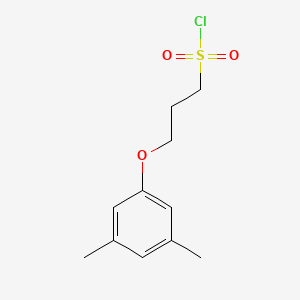 molecular formula C11H15ClO3S B1454642 3-(3,5-Dimethylphenoxy)propane-1-sulfonyl chloride CAS No. 1018340-65-2