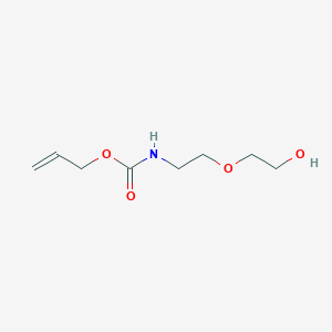 molecular formula C8H15NO4 B1454643 Prop-2-en-1-yl [2-(2-hydroxyethoxy)ethyl]carbamate CAS No. 918637-04-4