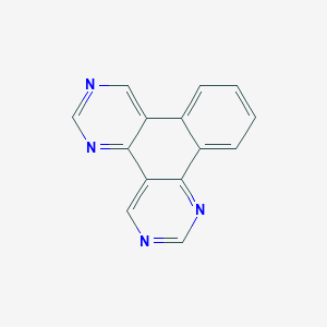 molecular formula C14H8N4 B14546446 Benzo[f]pyrimido[4,5-h]quinazoline CAS No. 61959-57-7