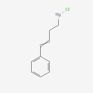 molecular formula C10H11ClHg B14546491 Chloro(4-phenylbut-3-en-1-yl)mercury CAS No. 61704-80-1