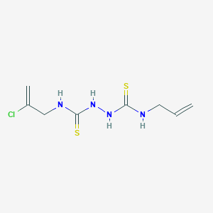 molecular formula C8H13ClN4S2 B14546495 N~1~-(2-Chloroprop-2-en-1-yl)-N~2~-(prop-2-en-1-yl)hydrazine-1,2-dicarbothioamide CAS No. 61784-87-0