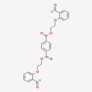 molecular formula C26H22O8 B14546503 Bis[2-(2-formylphenoxy)ethyl] benzene-1,4-dicarboxylate CAS No. 62222-09-7
